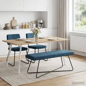 klop Modra 110 x 40 x 45 cm Žamet