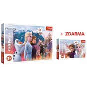 Trefl Ledeno kraljestvo Puzzle 2 MAXI 24 kosov + Ledeno kraljestvo 60 kosov brezplačno