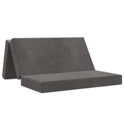 vidaXL Zložljiv kavč postelja 160 x 67 x 45 cm Temno siva