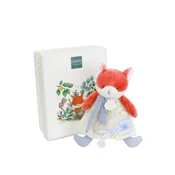 Doudou Darilni set Plišasta lisica Romarin z držalom za dudo 19 cm