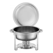 VEVOR Set za postrežbo Chafing Dish Buffet 5 qt 2 kosa srebrna