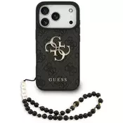 Ovitek Guess Hardcase 4G Classic Logo with Strap za iPhone 17 Pro - black