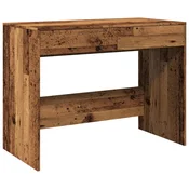 Vidaxl Pisalna miza starinski les 101x50x76,5 cm inženirski les