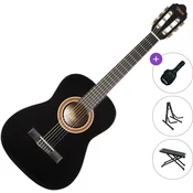 Valencia VC102 Standard SET Black Polovična klasična kitara za otroke