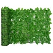 Balkonski zastor sa zelenim lišcem 500 x 75 cm