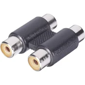 BKL Electronic Cinch avdio adapter [2x cinch-vtičnica - 2x cinch-vtičnica] črne barve BKL Electronic, (20411461)