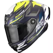 Scorpion EXO-RACE Air Kobra FIM2 full-face motociklisticka kaciga mat plavo-fluo žuta