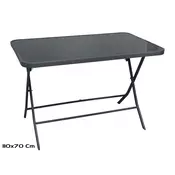 Sklopivi stakleni sto Erik/ 110 x 70 x 72 cm