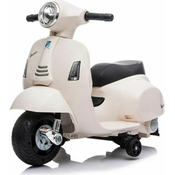 Električni motocikl Vespa GTS, bijeli, sa pomoćnim kotačima, Licenca, Baterija 6V, 30