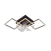 Nettlife NETTLIFE 68 cm LED stropni ventilator, 6 zatemnilnih hitrosti z daljinskim upravljalnikom in časovnikom, moderna oblika za dnevno sobo in jedilnico, (5000238746)