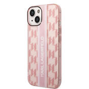 Karl Lagerfeld KLHCP14SHKLSPCP iPhone 14 6,1 hardcase pink Mono Vertical Stripe (KLHCP14SHKLSPCP)