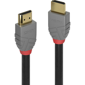 LINDY LINDY HDMI priključni kabel HDMI-A vtič\, HDMI-A vtič 7.50 m antracitna\, črna\, rdeča 36966 pozlačeni konektorji HDMI kabel, (20418729)