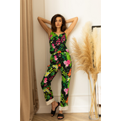 Layla Dreams Womans Pyjamas Set Of No Sleeve Blouse& Long Pants L11