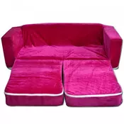 Plišana Fotelja Dvosed na razvlacenje – Pink