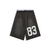 Bershka Hlače svetlo siva / črna