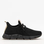 Resti Black and beige womens sports shoes Bommgi - Footwear