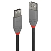 shumee Podaljševalni kabel USB 2.0 tipa A, 5 m, Lindy Anthra Line, 36705