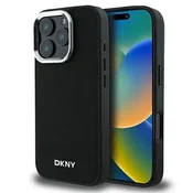 DKNY DKNY DKHMP16LPSCMCLK iPhone 16 Pro 6.3 crna tvrda maska Plain Silver Logo MagSafe