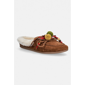 Copati iz semiša Nokwol Coco Fur Tan Suede