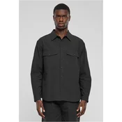 Mens Basic Crepe Shirt - Black