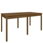 Vidaxl Vrtna miza medeno rjava 159,5x82,5x76 cm trdna borovina