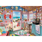 Ravensburger Puzzle Hiša na plažie 1000 kosov