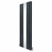MONSTER Radiator in ventili z ravnim ogledalom - 1800 mm x 565 mm - antracitno siva, (21569755)