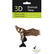 Kartonski 3D model za sastavljanje Fridolin - Sova