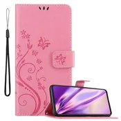 Cadorabo CADORABO Samsung Galaxy A52 (4G/5G)/A52s v klasična zlata - ovitek v cvetličnem dizajnu z magnetnim zapiranjem, stoječo funkcijo in režami za kartice, (20562651)
