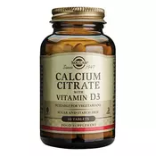 SOLGAR Kalcij citrat s vitaminom D, (033984004306)