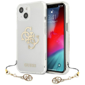 Guess GUHCP13SKS4GGO iPhone 13 mini 5,4 Transparent hardcase 4G Gold Charms Collection (GUHCP13SKS4GGO)