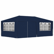 vidaXL Profesionalen vrtni šotor s stranicami 4x6 m moder 90 g/m2