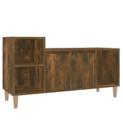 MAISON CHIC TV omarica - TV stojalo - Televizijska omarica dimljeni hrast 100x35x55 cm inženirski les, (21700751)