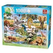 King - Puzzle Wild Animals 2 - 1 000 kosov