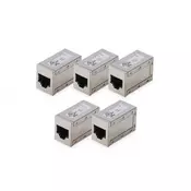 Digitus AT-AG-8-8-C6S-5 adapter za spremembo spola kabla RJ-45 Srebrna