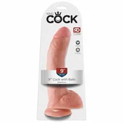 KING COCK 9” With Balls