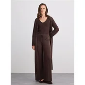 Mohito - Wide leg hlače - temno rjava