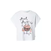 QS Majica  pastelno rdeča / črna / bela