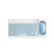 INF Kombinacija Bluetooth tipkovnice in miške - 10-palčna Bluetooth tipkovnica in dvonačinska miška (polnilna) z ohišjem: nebesno modra, (5000116183)