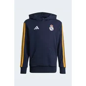 adidas Performance pulover s kapuco otroški z bombažem REAL MADRID