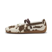 PUMA Speedcat Ballet Cow Print Sneakers Women, Shoes, Chocolate Brown/Warm White, 37.5