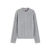 Tommy Jeans Pulover siva