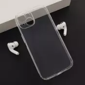 Maska Skin Silikon with pluggy za iPhone 15 transparent