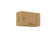 eoshop Zgornja omara, črna mat/hrast obrtnik, Monroe 60 GU-36 1F