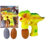 slomart Pihalnik milnih mehurčkov LEAN TOYS Dinozaver, jajček (rumen)