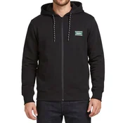 Jack & Jones dukserica sa kapuljacom i rajsferšlusom za muškarce, crna