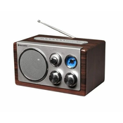 ROADSTAR Retro radio sa drvenim kucištem HRA1345