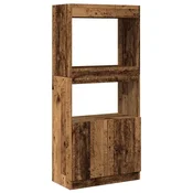 Vidaxl Visoka omara starinski les 63x33x140 cm inženirski les