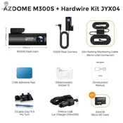 KJB Avto kamera 4K s sprednjo in zadnjo kamero, hardwire kit