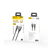 KABEL POLNILNI ZA IPHONE DOLŽINA 1M ČRN